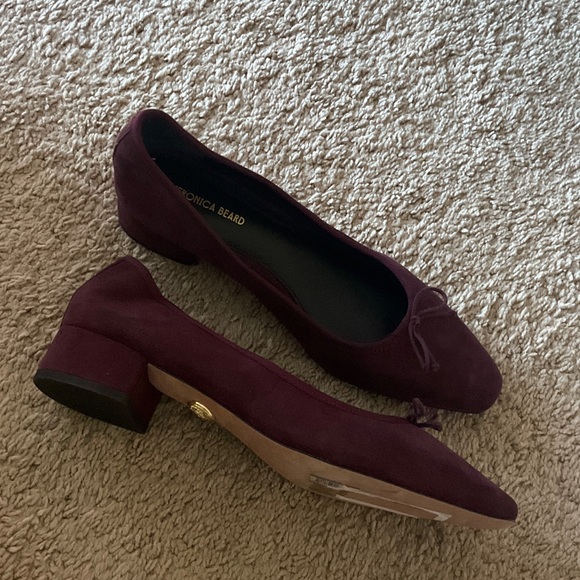 Veronica Beard Burgundy Suede Flats - Picture 6 of 8